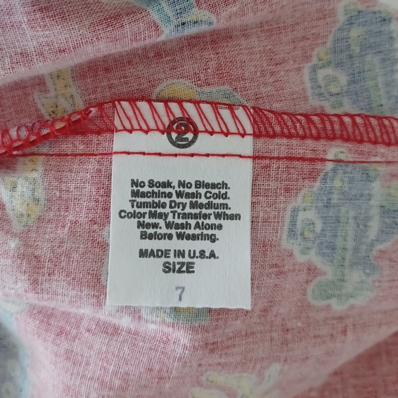 Vintage OshKosh B'Gosh Boy's Overalls with Submarins Print, size 7 - Picture 13 of 14